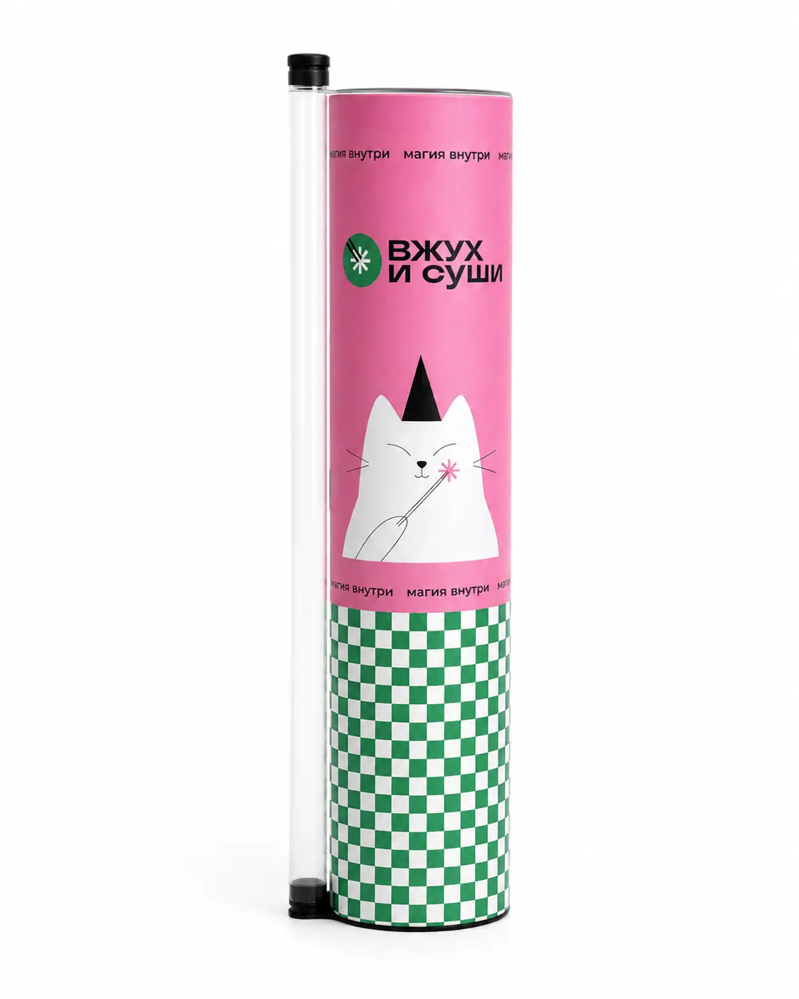 Custom Sushi Pop Push-Up Tube Box