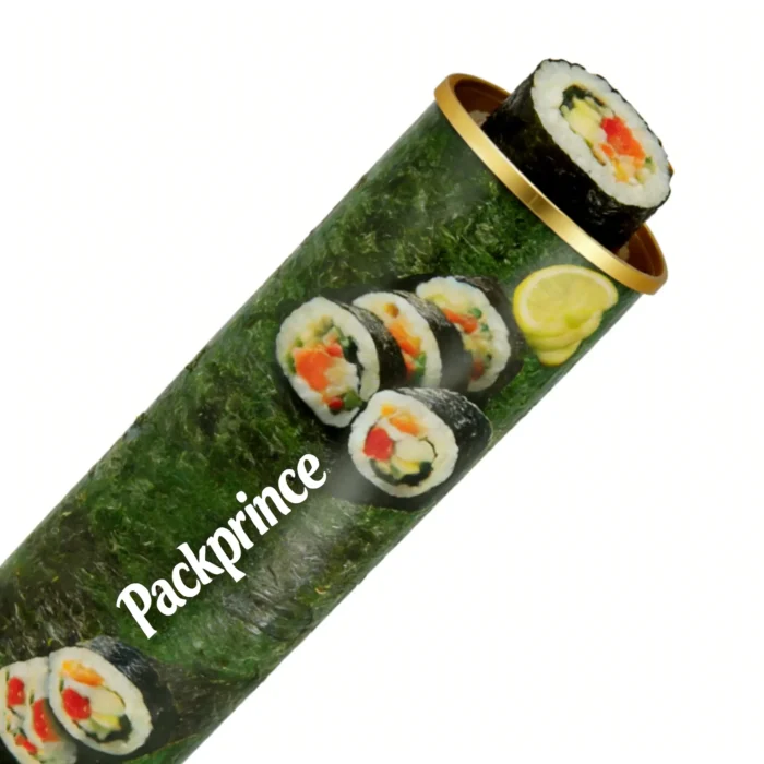 Pop Roll 4 In Sushi Push Pop Roll Packaging | Custom Paper Tube