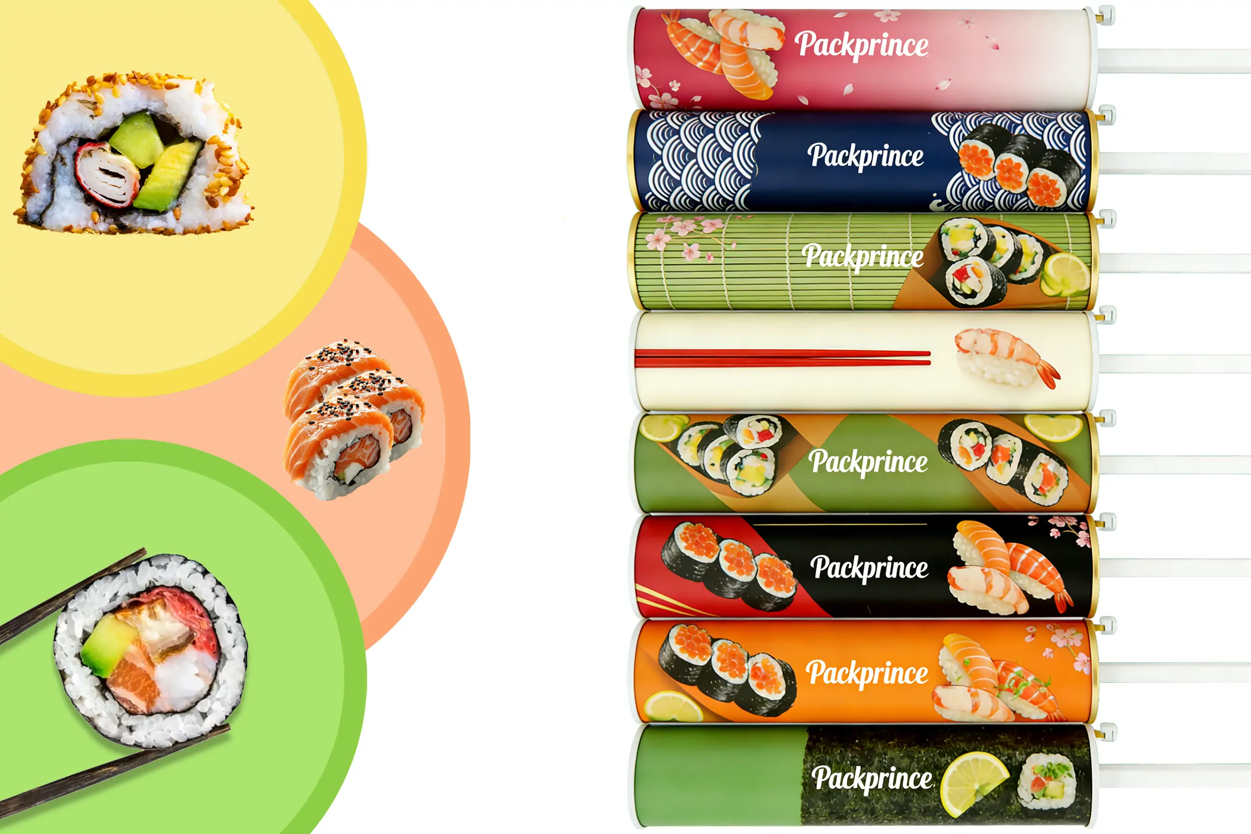 push pop sushi packaging