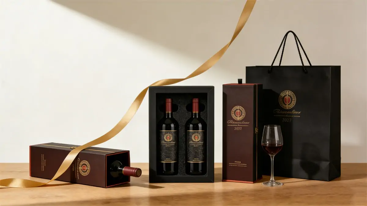 wine packaging box banner