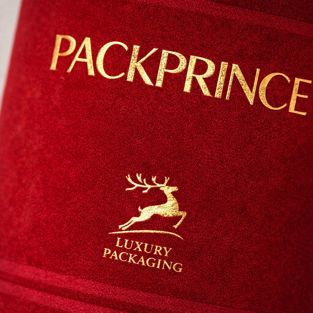 Luxury custom cream tube box with rigid cylindrical structure and foil stamped logo