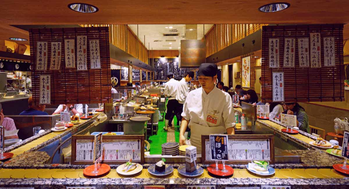 Traditional sushi restaurants