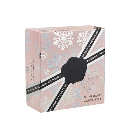 Custom Perfume Box with Embossed Foil | Faux Ribbon Finish