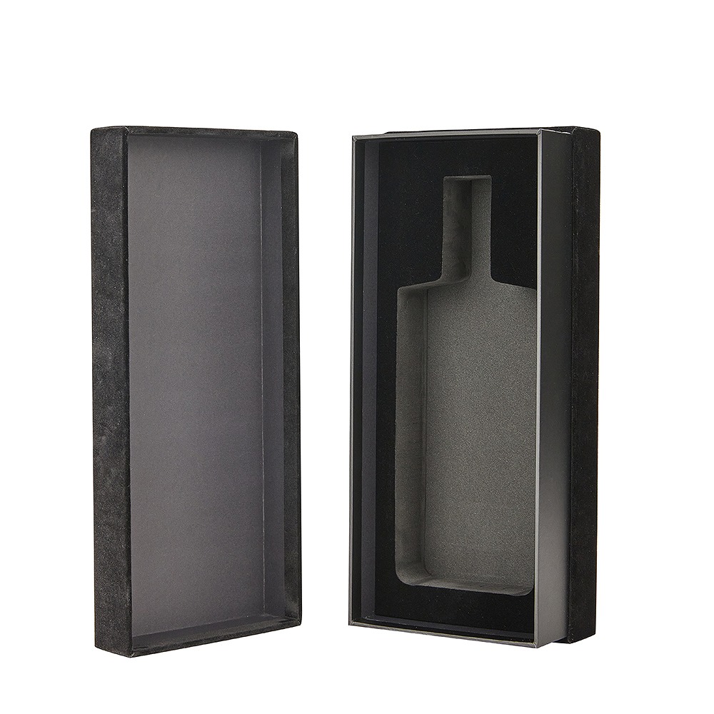 Black Velvet Rigid Boxes Flush-Fit for Premium Spirits - Image 3