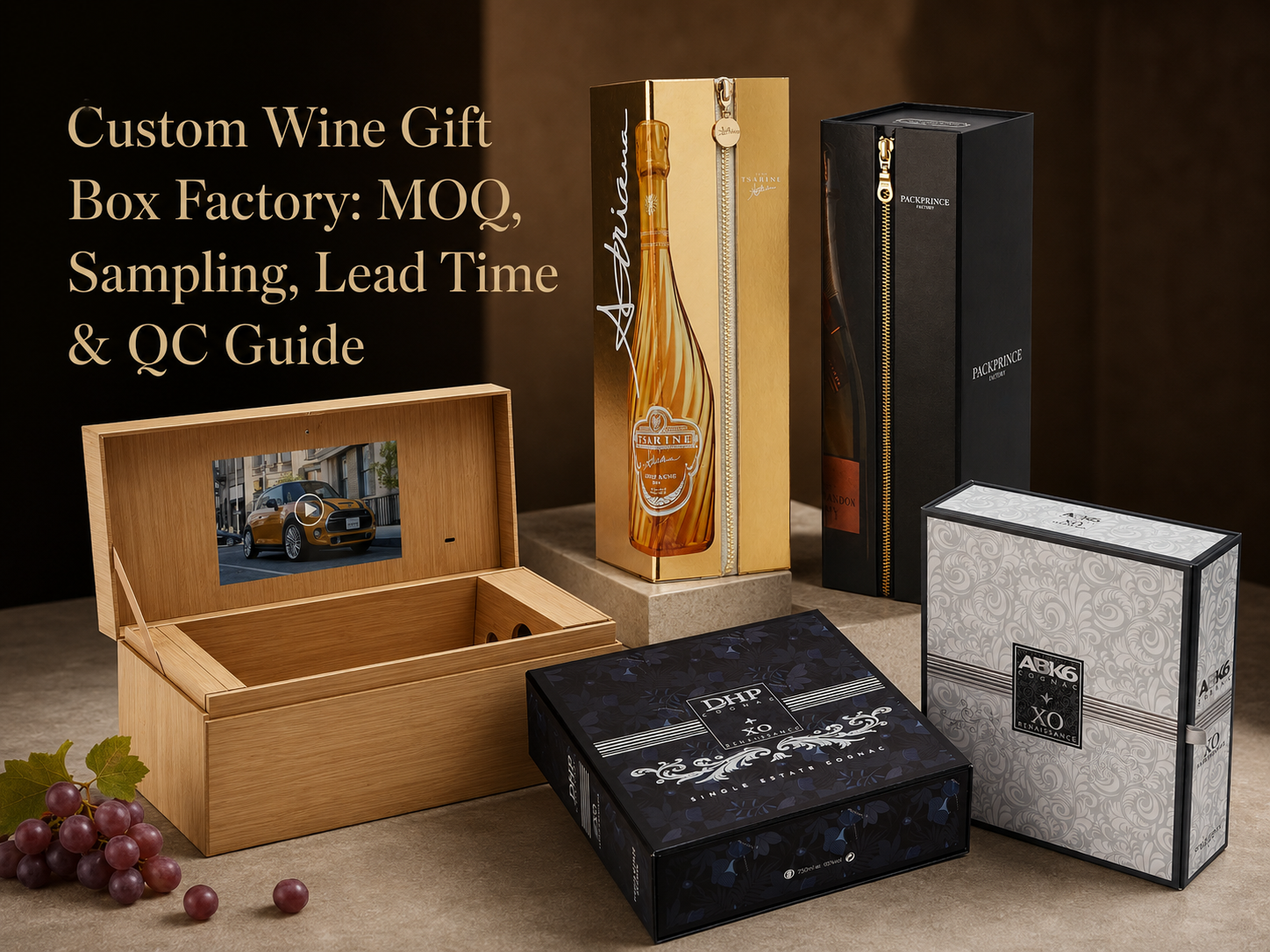 Custom Wine Gift Box Factory MOQ, Sampling, Lead Time & QC Guide