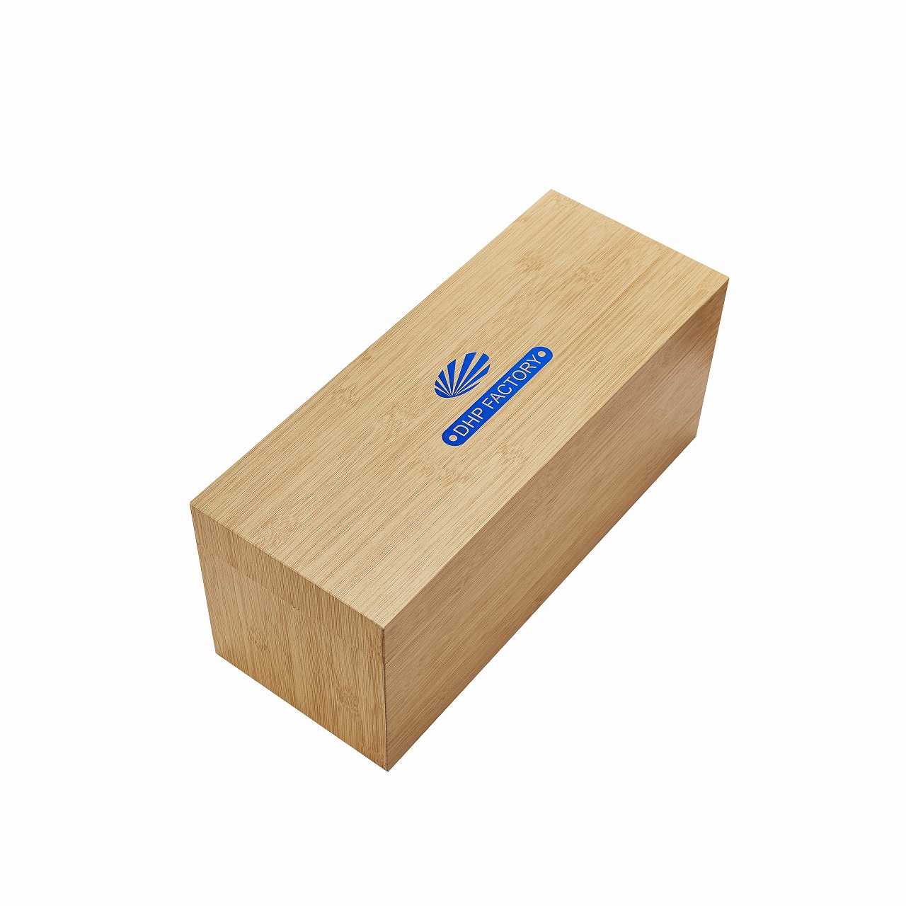 Premium lcd video wine box with light activated screen and wood grain texture.