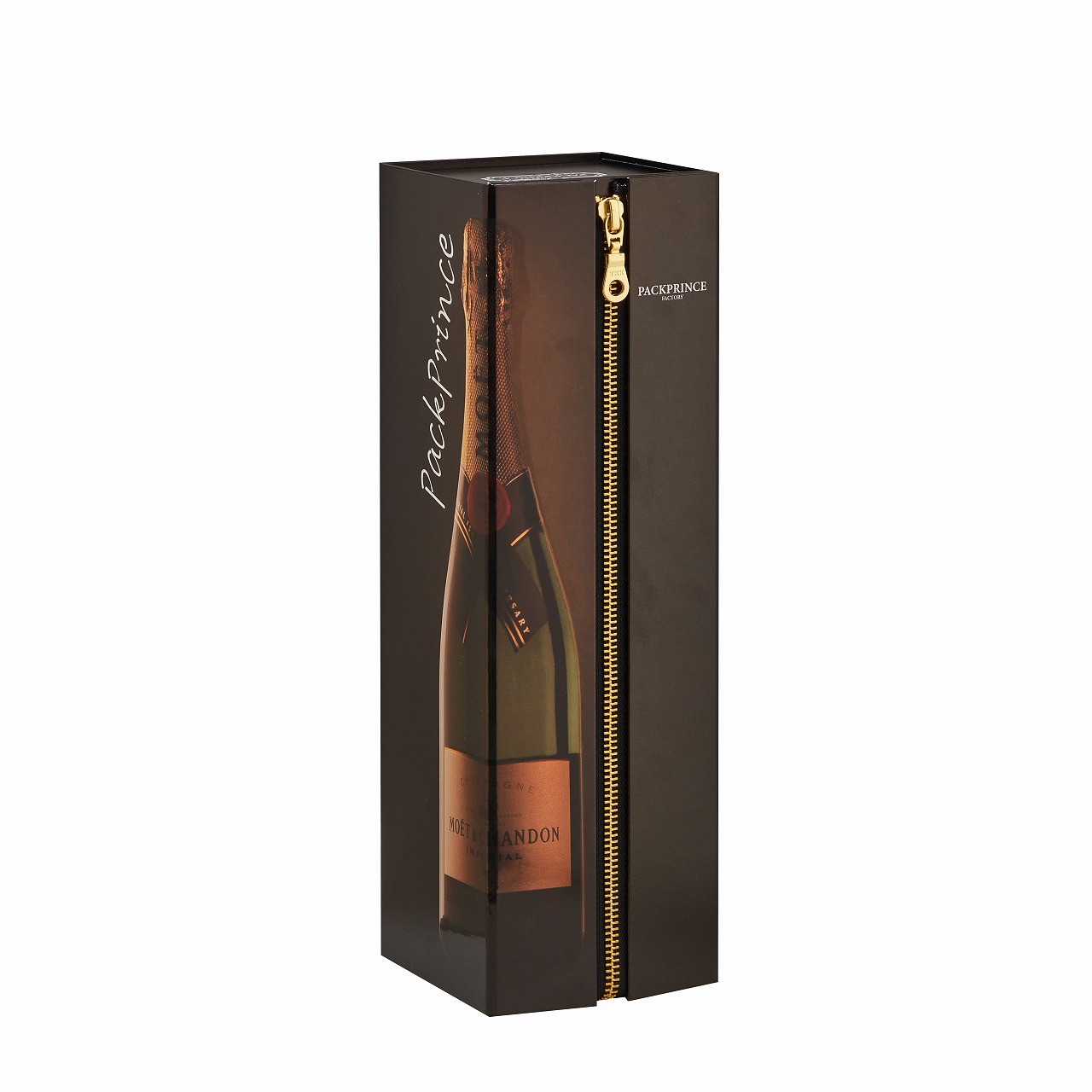Zipper Wine Box | Foldable UV-Printed Champagne Gift Packaging - Image 8