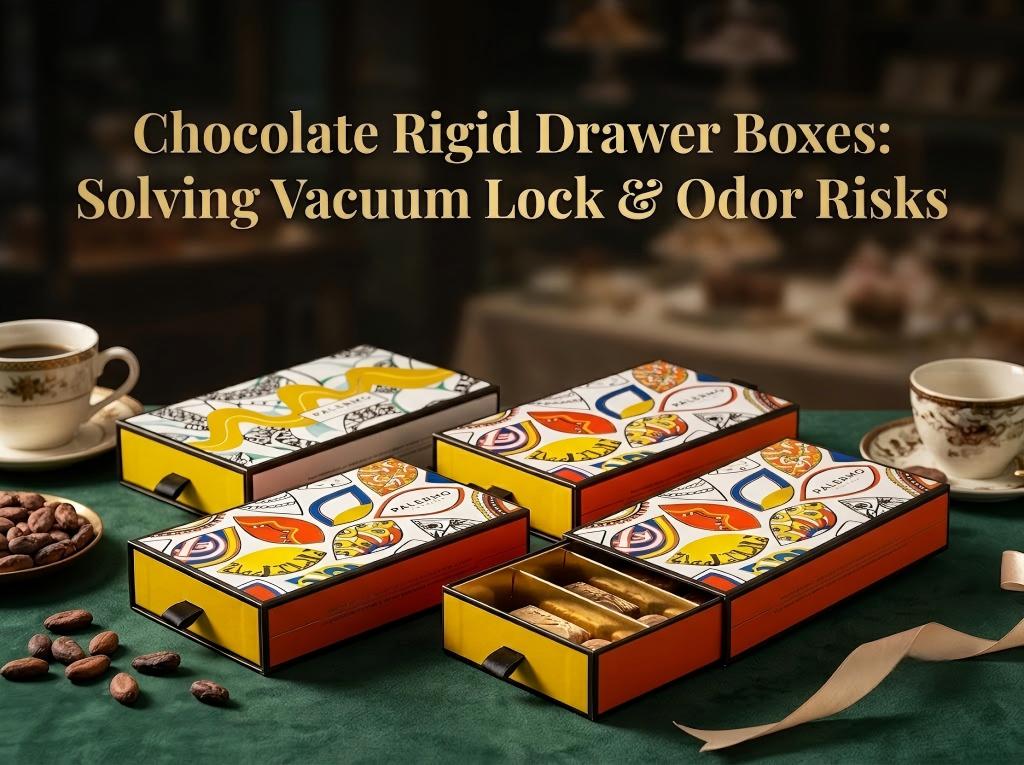 Chocolate Rigid Drawer Boxes Solving Vacuum Lock & Odor Risks