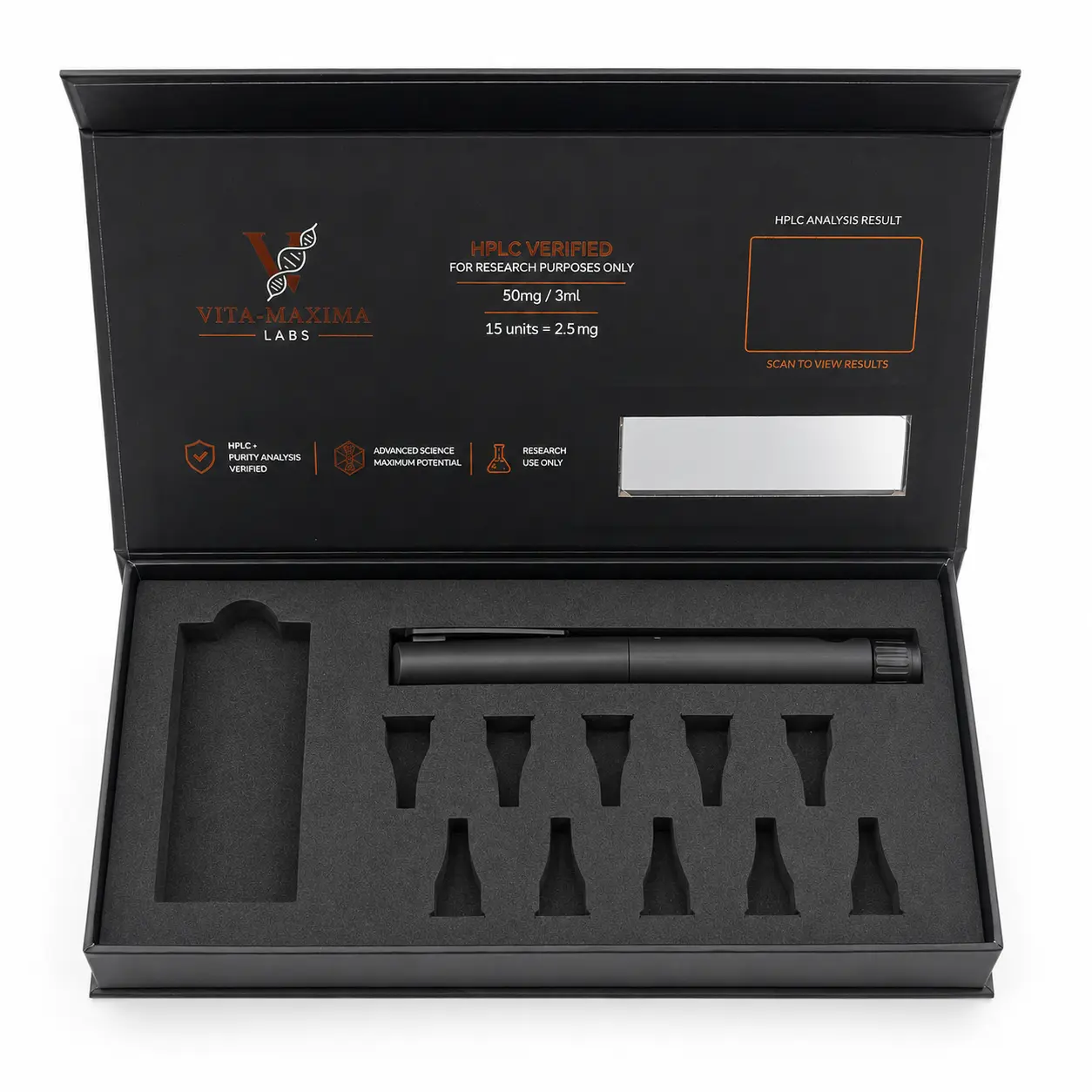 custom peptide packaging box