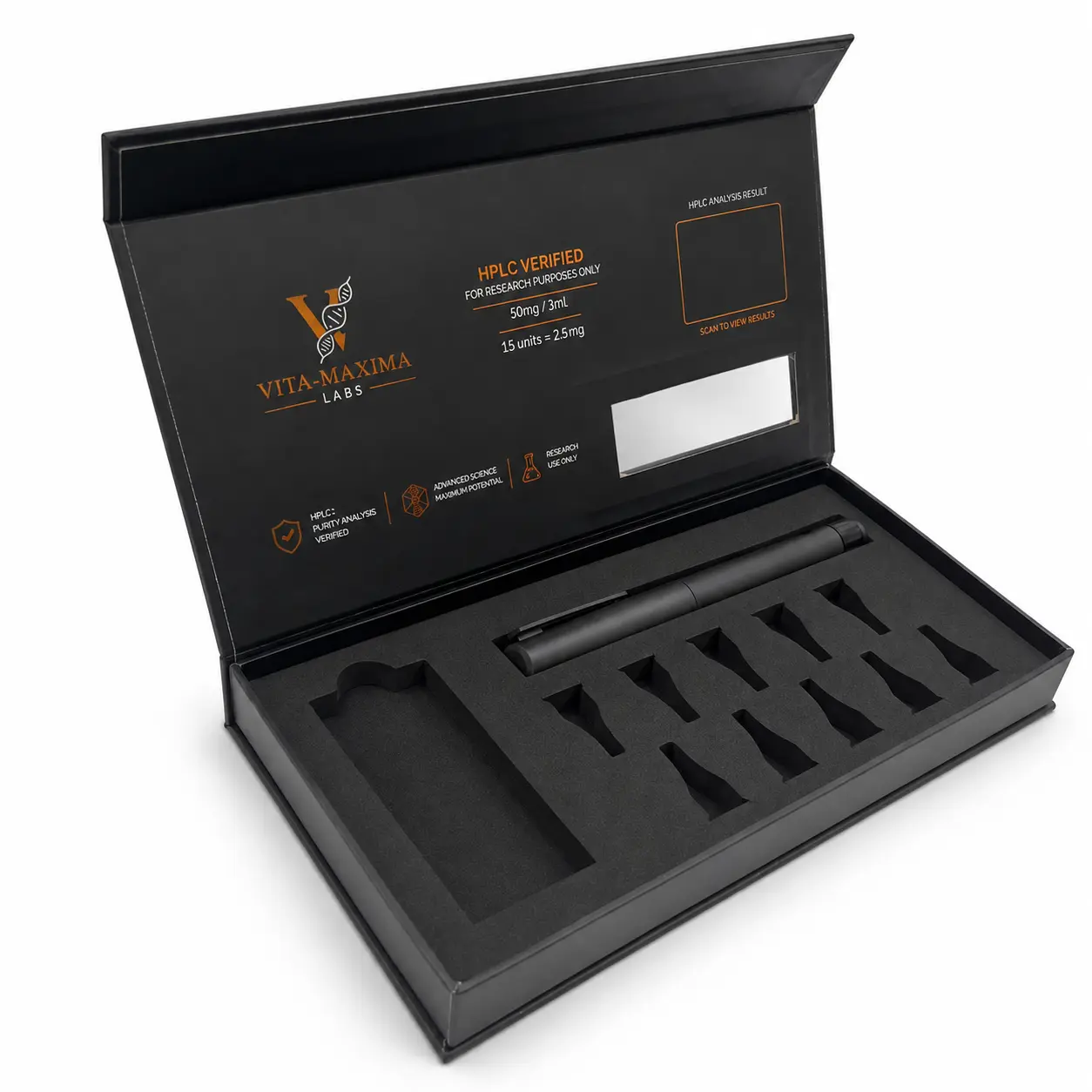 custom peptide packaging box