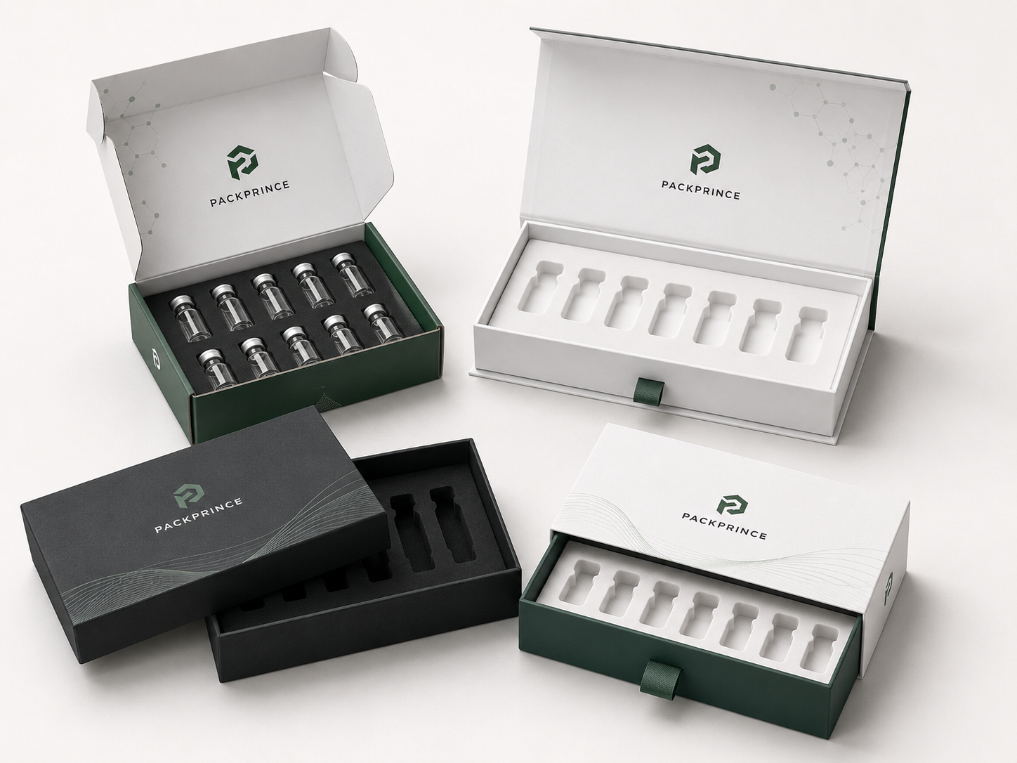 custom peptide vial packaging boxes
