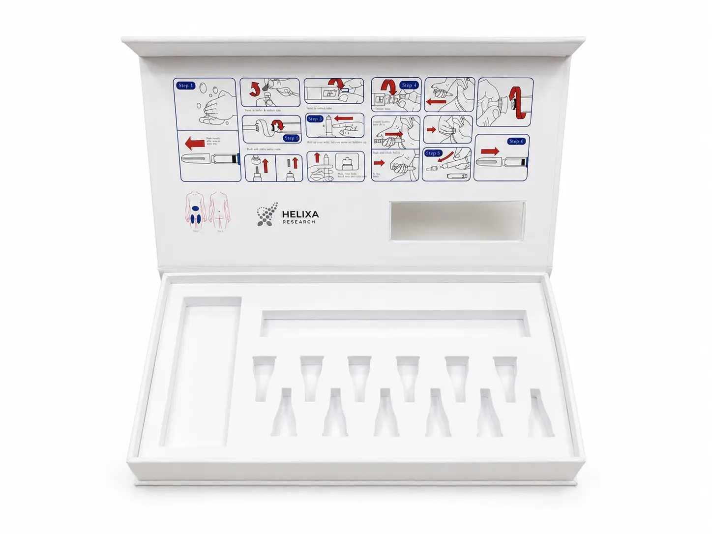 custom peptide vial packaging box