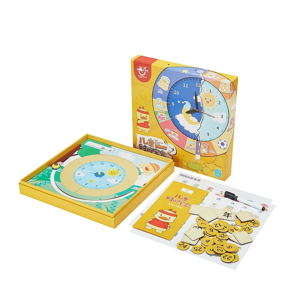 Interactive printed learning clock and activities